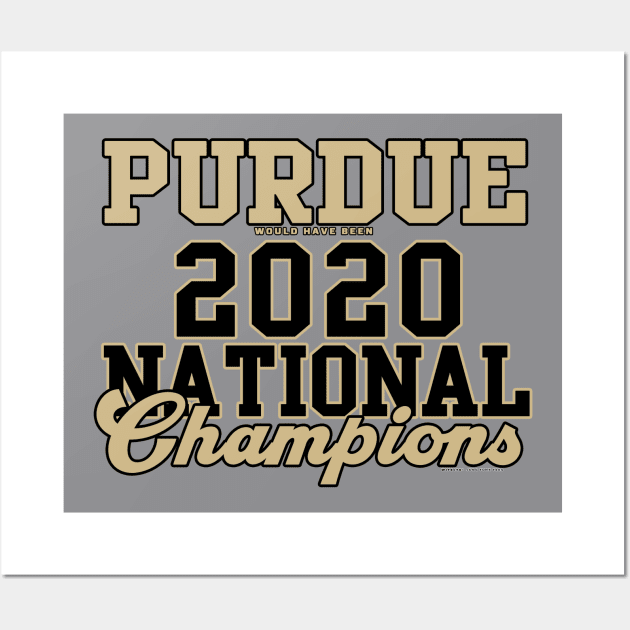 Purdue 2020 NCAA Champs Wall Art by wifecta